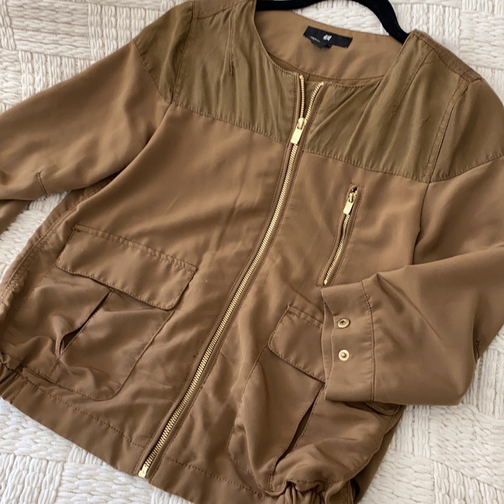 H&M Olive zip up Jacket